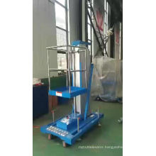 Aluminum Alloy Man Lift Platform Single or Double Mast Vertical Lift hydraulic portable one man lift